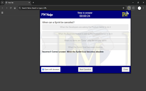 PM Nudge  from Chrome web store to be run with OffiDocs Chromium online