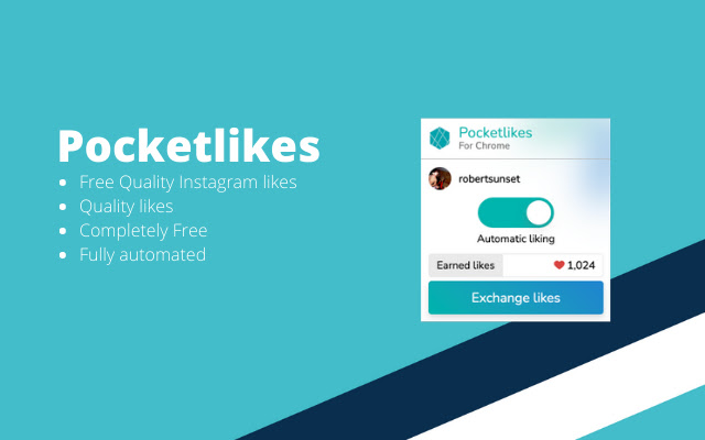 Pocketlikes | Free Instagram Likes  from Chrome web store to be run with OffiDocs Chromium online