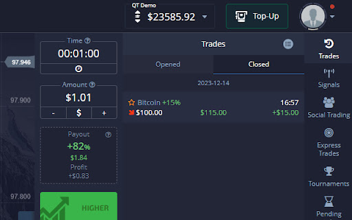 PocketOption free BOT IFXHOME Trader  from Chrome web store to be run with OffiDocs Chromium online