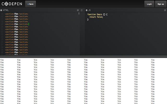 Pocket Vim  from Chrome web store to be run with OffiDocs Chromium online