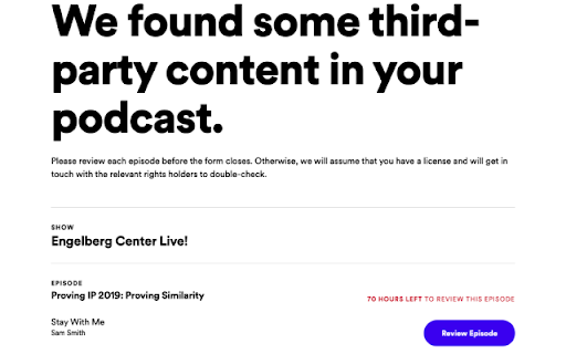 Podcast Creators: Assertion of Rights Auto Helper  from Chrome web store to be run with OffiDocs Chromium online