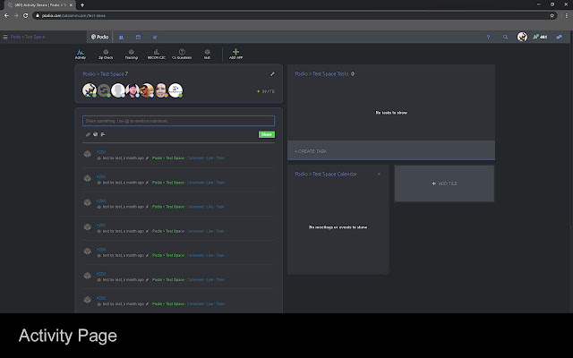 Podio Night Mode  from Chrome web store to be run with OffiDocs Chromium online