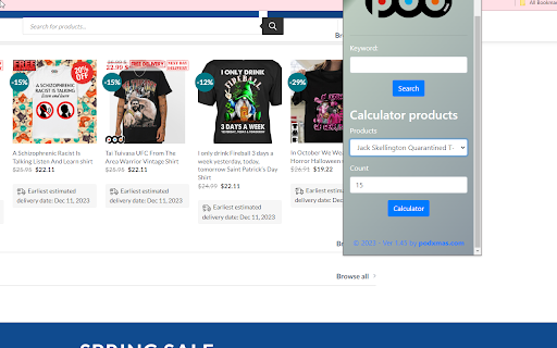 PodXmas  from Chrome web store to be run with OffiDocs Chromium online