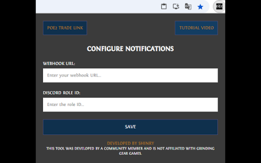 POE2 Trade notification Discord  from Chrome web store to be run with OffiDocs Chromium online