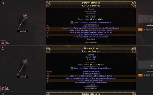 PoE2 Trade Site Copy Button  from Chrome web store to be run with OffiDocs Chromium online