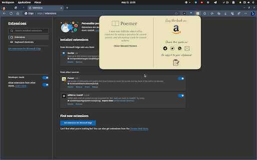 Poemer  from Chrome web store to be run with OffiDocs Chromium online