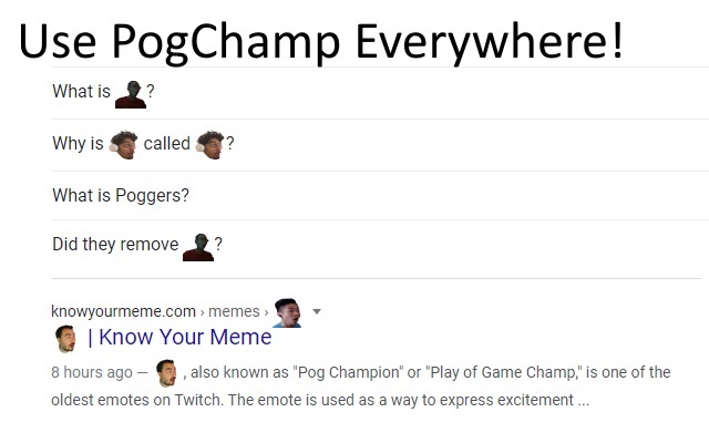 PogChamp Universe  from Chrome web store to be run with OffiDocs Chromium online
