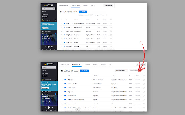 POINTCreation DeezerFullPage  from Chrome web store to be run with OffiDocs Chromium online