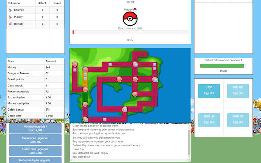 Pokemon Clicker Original  from Chrome web store to be run with OffiDocs Chromium online