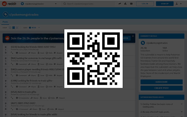 PokemonGo QR Generator  from Chrome web store to be run with OffiDocs Chromium online