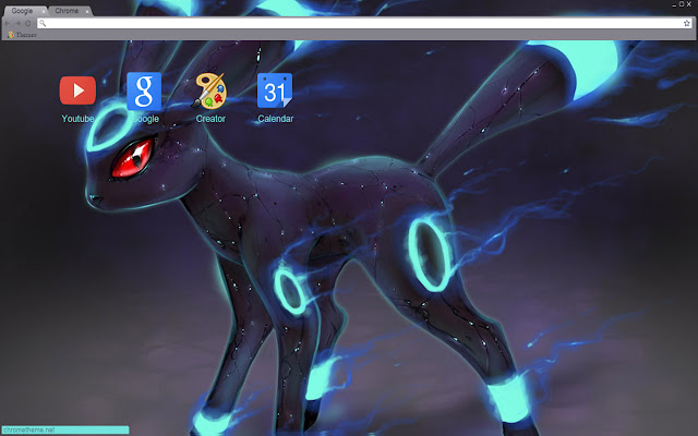 Pokemon: Legendary umbreon theme 1280x720  from Chrome web store to be run with OffiDocs Chromium online