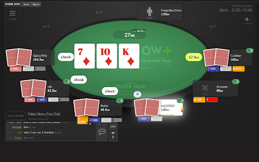 PokerNow Action Tracker  from Chrome web store to be run with OffiDocs Chromium online