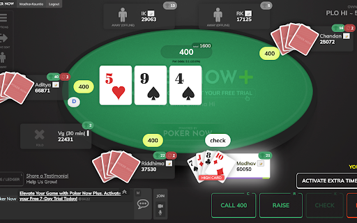 PokerNow Edge  from Chrome web store to be run with OffiDocs Chromium online