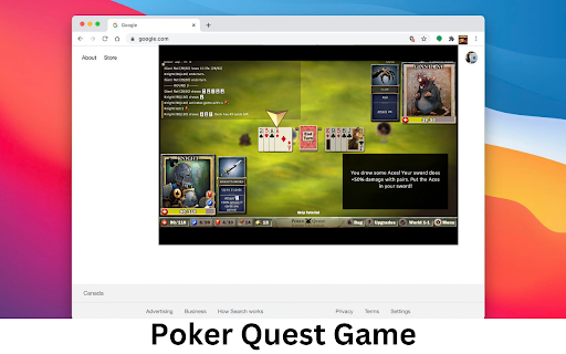 Poker Quest Game  from Chrome web store to be run with OffiDocs Chromium online