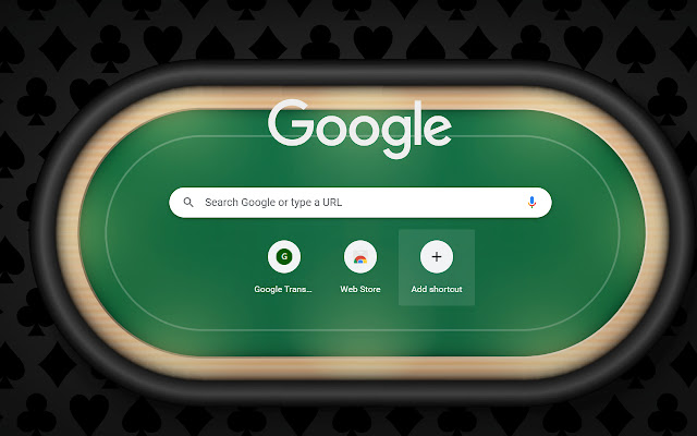 Poker Table Green Chrome theme  from Chrome web store to be run with OffiDocs Chromium online