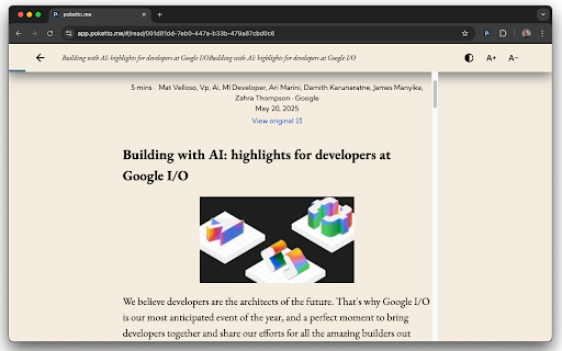 poketto.me  from Chrome web store to be run with OffiDocs Chromium online