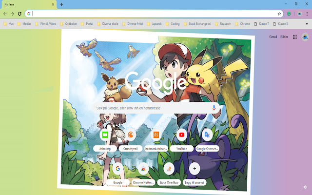 Pokémon Let´s Go, Pikachu  Evee Landscape  from Chrome web store to be run with OffiDocs Chromium online