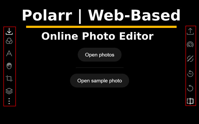 Polarr | Web Based Online Photo Editor  from Chrome web store to be run with OffiDocs Chromium online