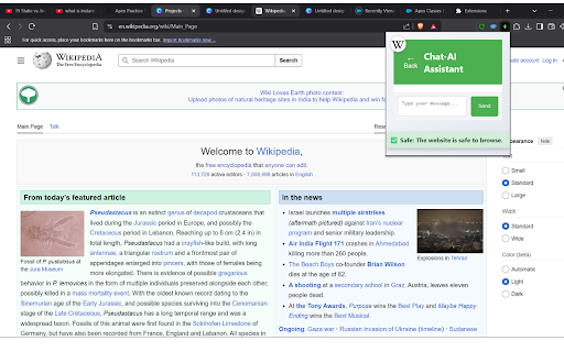 Policy Checker  from Chrome web store to be run with OffiDocs Chromium online