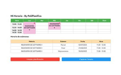 PoliPlanifica  from Chrome web store to be run with OffiDocs Chromium online