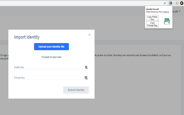 Politeia Identity Manager  from Chrome web store to be run with OffiDocs Chromium online