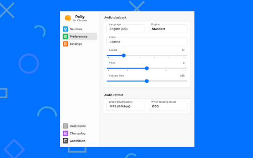 Polly for Chrome  from Chrome web store to be run with OffiDocs Chromium online