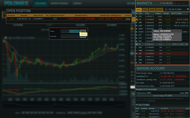 Poloniex Helper từ cửa hàng Chrome trực tuyến sẽ được chạy với OffiDocs Chromium trực tuyến