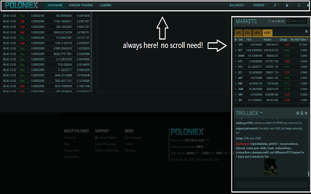 polopin for POLONIEX  from Chrome web store to be run with OffiDocs Chromium online