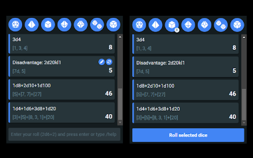 Poly Dice Roller  from Chrome web store to be run with OffiDocs Chromium online