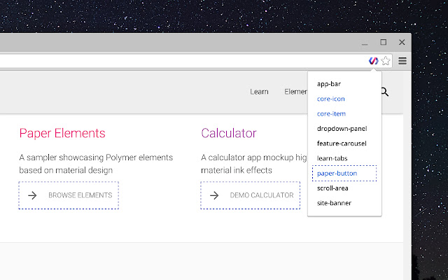 Polymer Ready  from Chrome web store to be run with OffiDocs Chromium online