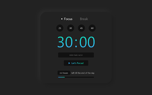 Pomodora  from Chrome web store to be run with OffiDocs Chromium online