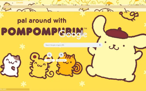 pompompurin simple theme  from Chrome web store to be run with OffiDocs Chromium online