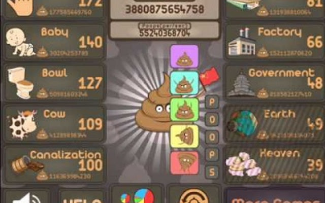 Poop Clicker Game Online Free Play  from Chrome web store to be run with OffiDocs Chromium online