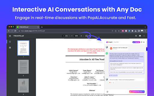 PopAi Your Personal AI Assistant  from Chrome web store to be run with OffiDocs Chromium online