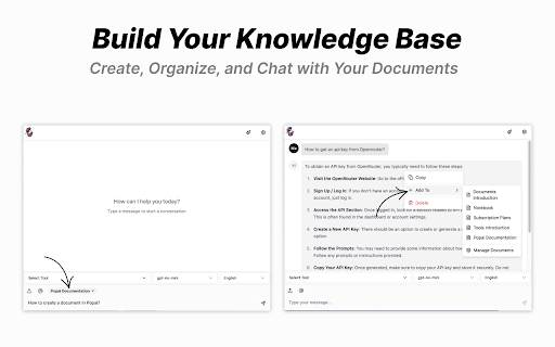 Popai Your Personal AI Toolkit for Browser  from Chrome web store to be run with OffiDocs Chromium online