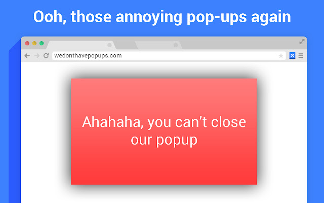 Popup Closer  from Chrome web store to be run with OffiDocs Chromium online