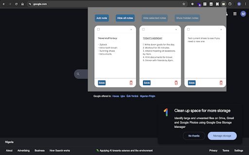 Pop up notes  from Chrome web store to be run with OffiDocs Chromium online