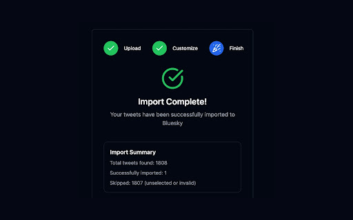 Porto Import Tweets to Bluesky  from Chrome web store to be run with OffiDocs Chromium online