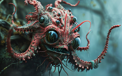 portrait surreal male sea creature  from Chrome web store to be run with OffiDocs Chromium online