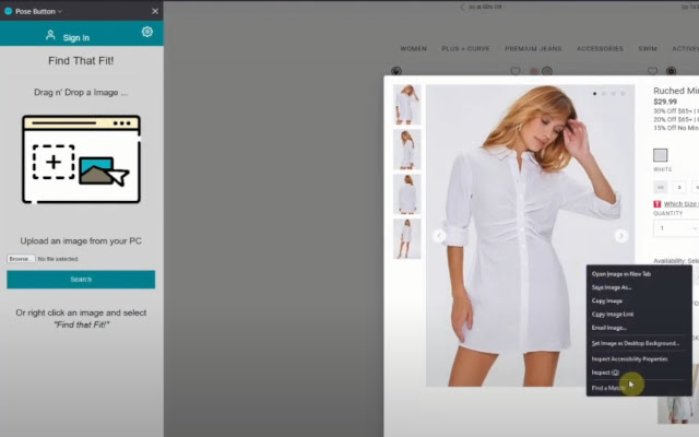 Pose Button  from Chrome web store to be run with OffiDocs Chromium online