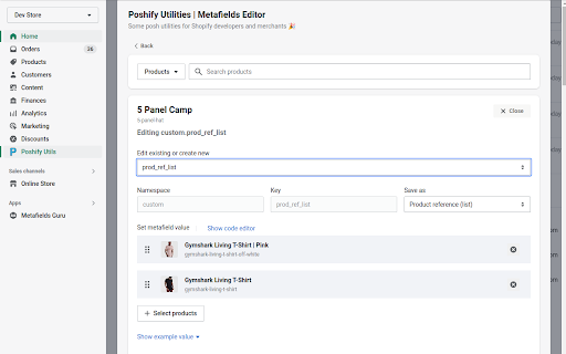 Poshify Utilities  from Chrome web store to be run with OffiDocs Chromium online
