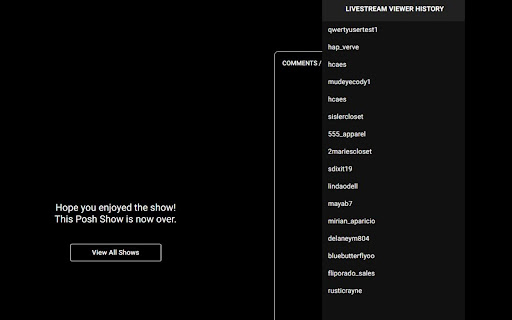 Poshmark Livestream Assisstant  from Chrome web store to be run with OffiDocs Chromium online