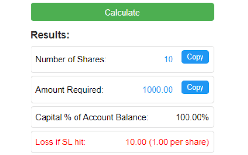 Position Sizing Calculator  from Chrome web store to be run with OffiDocs Chromium online