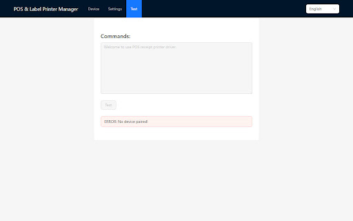 POS  Label Printer Manager  from Chrome web store to be run with OffiDocs Chromium online