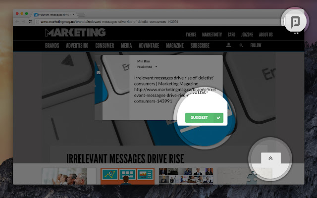 PostBeyond  from Chrome web store to be run with OffiDocs Chromium online