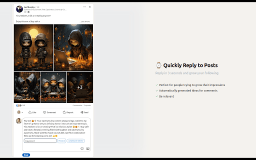 PostedAI  from Chrome web store to be run with OffiDocs Chromium online