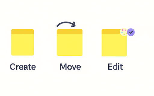 Post it Flutuante Post its Flutuantes Miplle  from Chrome web store to be run with OffiDocs Chromium online