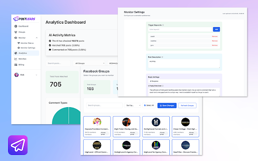 PostLeads  from Chrome web store to be run with OffiDocs Chromium online