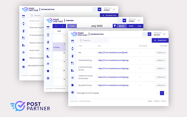 Post Partner  from Chrome web store to be run with OffiDocs Chromium online