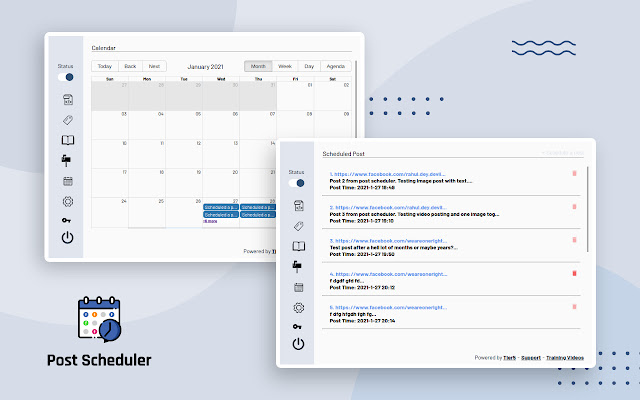 Post Scheduler  from Chrome web store to be run with OffiDocs Chromium online